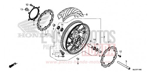 RUOTA ANTERIORE CBR650FAJ di 2018
